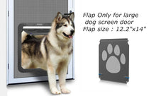 Charger l'image dans la galerie, 041 Grand rabat de rechange (35,6 x 30,5 cm) pour porte moustiquaire plus grande Ownpets – Rabat uniquement.