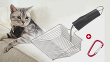 Charger et lire la vidéo dans la visionneuse de la Galerie, Pelle à litière pour chat en acier inoxydable Ownpets (couleur : argent)