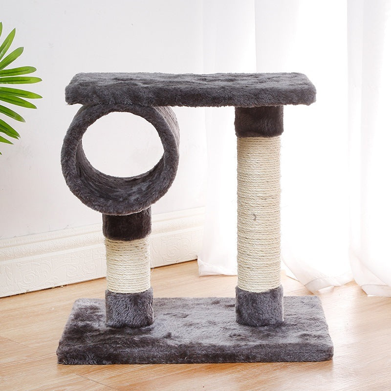 Cat Natural Sisal Scratching Post for Kitten Small Cats Activity Platform Interactive Playground