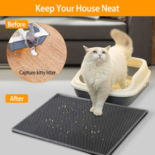 Load image into Gallery viewer, Cat Litter Mat EVA Honeycomb Double Layer Kitty Litter Trapping Carpet Urine-proof Scatter Rug Pad
