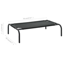 Load image into Gallery viewer, Elevated Dog Bed Black S Textilene
