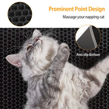 Load image into Gallery viewer, Cat Litter Mat EVA Honeycomb Double Layer Kitty Litter Trapping Carpet Urine-proof Scatter Rug Pad
