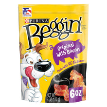 Load image into Gallery viewer, Purina Beggin Original with Bacon Treats for Dogs 6 oz Pouch
