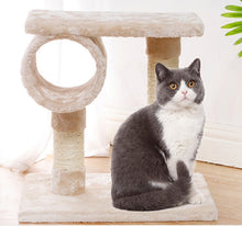 Load image into Gallery viewer, Cat Natural Sisal Scratching Post for Kitten Small Cats Activity Platform Interactive Playground
