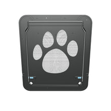 Load 3D model into Gallery viewer, 041 Ownpets Lockable Pet Door for Screen door ( Large ) with Magnetic Flap & Lock, 12x14x0.4