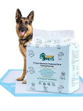 Carica l'immagine nel visualizzatore di Gallery, Ownpets XXXXL Dog Pee Pads 47x31 in, 6-Layer Leak-Proof for Large Pets 20 Count, Quick-Dry, for Puppies Cats Rabbits, Extra Large Training Pads
