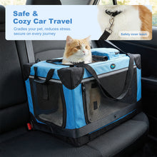 Charger l'image dans la galerie, Ownpets 24 Inches Extra Large Collapsible Cat Carrier for 2 Cats Small Dogs
