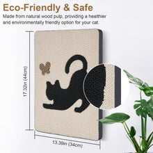 Charger l'image dans la galerie, Ownpets Wall Cat Scratcher, Cute Vertical Cat Scratching Board, Wall Mounted Cat Scratch Pad for Wall, Glass, Wood, and Tile, Furniture Protector
