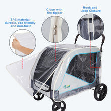 Carica l'immagine nel visualizzatore di Gallery, Ownpets Dog Stroller Rain Cover, Waterproof Transparent EVA
