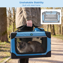 Charger l'image dans la galerie, Ownpets 24 Inches Extra Large Collapsible Cat Carrier for 2 Cats Small Dogs
