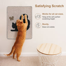 Charger l'image dans la galerie, Ownpets Wall Cat Scratcher, Cute Vertical Cat Scratching Board, Wall Mounted Cat Scratch Pad for Wall, Glass, Wood, and Tile, Furniture Protector
