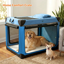 Load image into Gallery viewer, Ownpets Collapsible Travel Pet Crate for Large Dogs, 42x31x31 inches, Blue
