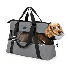 Load image into Gallery viewer, Ownpets XL Cat Dog Purse Carrier, Grey Breathable Mesh, Fits 20lbs

