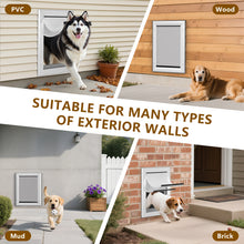 Load image into Gallery viewer, Ownpets 028 Double Flap Aluminum Dog Door for Wall and Door
