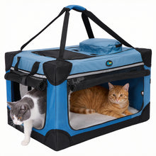Charger l'image dans la galerie, Ownpets 24 Inches Extra Large Collapsible Cat Carrier for 2 Cats Small Dogs
