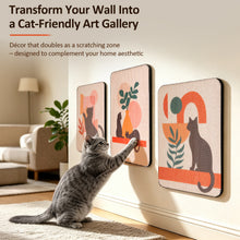 Carica l'immagine nel visualizzatore di Gallery, Wall Mounted Cat Scratcher with Adhesive Strips, Cute Design, Red
