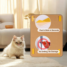 Carica l'immagine nel visualizzatore di Gallery, Wall Mounted Cat Scratcher with Adhesive Strips, Cute Design, Red
