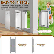 Load image into Gallery viewer, Ownpets 028 Double Flap Aluminum Dog Door for Wall and Door
