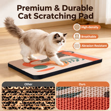 Carica l'immagine nel visualizzatore di Gallery, Wall Mounted Cat Scratcher with Adhesive Strips, Cute Design, Red
