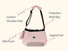 Load image into Gallery viewer, Ownpets XL Dog Sling 15-25lbs, Hands-Free Carrier with Bottom Support Pad Sturdy Base Prevents Pet Sagging, Soft Shoulder Strap for Comfort, Storage Pocket, Secure Fit for Vet &amp; Travel
