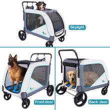 Lade das Bild in den Galerie-Viewer, Ownpets Extra-Large Dog Stroller for Medium Large Dogs Up to 180lbs
