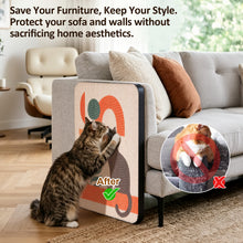 Carica l'immagine nel visualizzatore di Gallery, Wall Mounted Cat Scratcher with Adhesive Strips, Cute Design, Red
