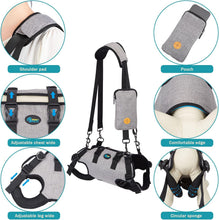 Charger l'image dans la galerie, Ownpets Aged Dog Support Harness, Sling for Spine Protection, S Whole body support, breathable mesh, easy wear, mobility aid for stairs, outdoor walking
