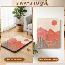 Carica l'immagine nel visualizzatore di Gallery, Ownpets Wall Mounted Cat Scratcher with Adhesive Strips, Cut Design, Red

