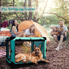 Load image into Gallery viewer, Ownpets 4 Doors Soft Portable Folding Dog Crate Dog Kennel, Green, L

