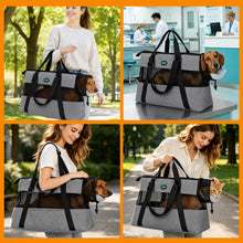 Load image into Gallery viewer, Ownpets XL Cat Dog Purse Carrier, Grey Breathable Mesh, Fits 20lbs
