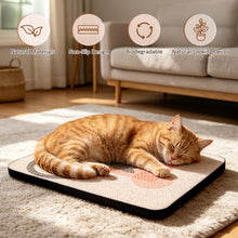 Carica l'immagine nel visualizzatore di Gallery, Wall Mounted Cat Scratcher with Adhesive Strips, Cute Design, Red
