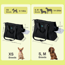 Load image into Gallery viewer, Ownpets Large Pet Carrier for Dogs Cats, 18-20lbs, Hands-Free Purse Bag extra large, storage pockets, travel vet shopping, medium pets
