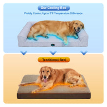 Load image into Gallery viewer, Ownpets Cooling Dog Bed, Orthopedic Sponge Foam, Waterproof Washable Cover
