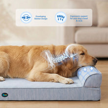 Load image into Gallery viewer, Ownpets Cooling Dog Bed, Orthopedic Sponge Foam, Waterproof Washable Cover
