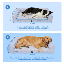 Load image into Gallery viewer, Ownpets Cooling Dog Bed, Orthopedic Sponge Foam, Waterproof Washable Cover
