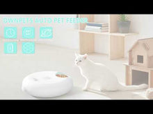 Charger et lire la vidéo dans la visionneuse de la Galerie, Ownpets 6 Meals Automatic Cat Feeder for Wet/Dry Food, with 2 Ice Packs

