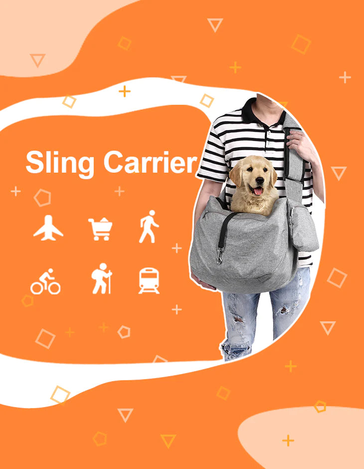  Ownpets Legs Out Front Dog Carrier, Hands-Free Adjustable Pet  Carrying Backpack, Ideal for Small Cat, Dog (M, Grey) : Pet Supplies