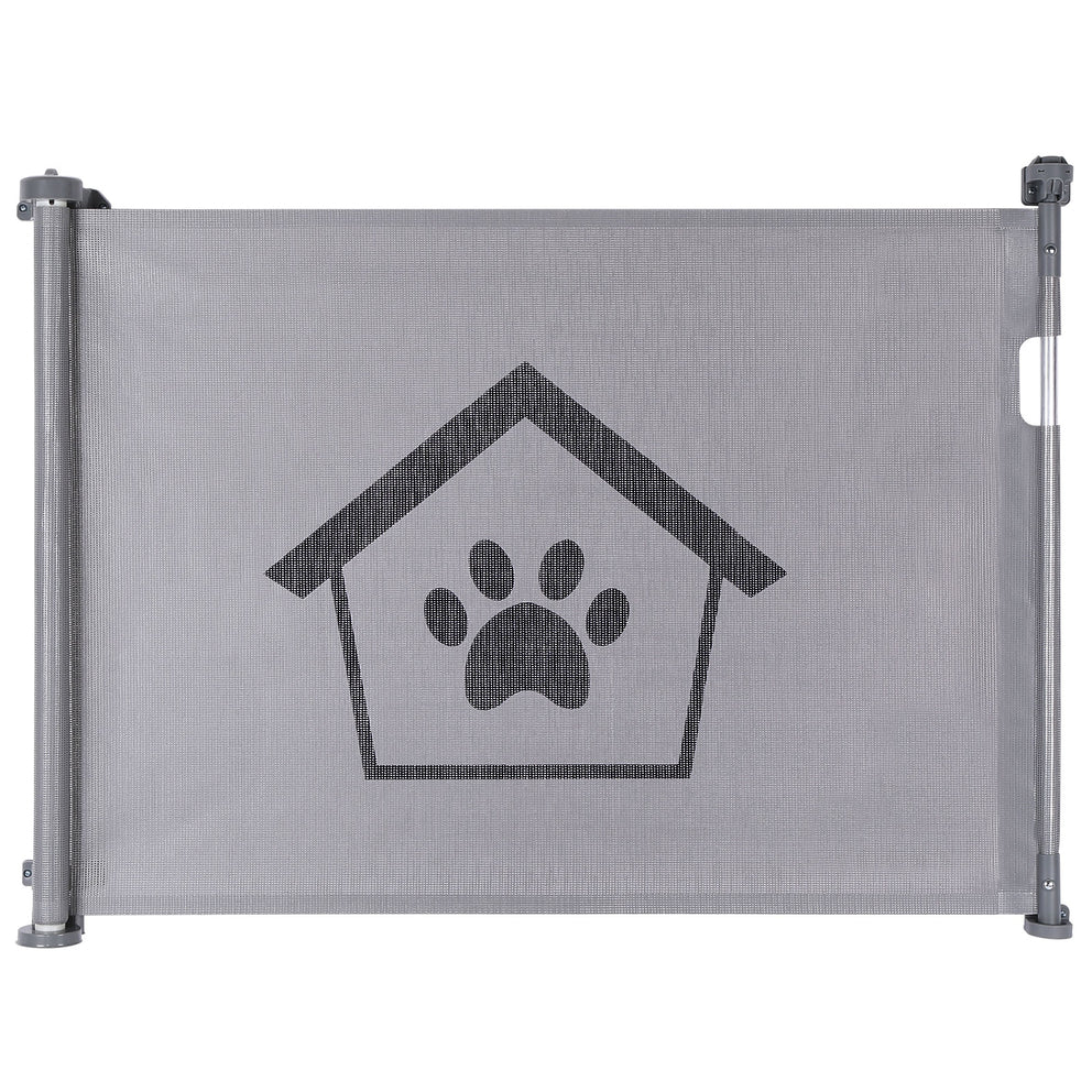 161 Ownpets Retractable Dog Gate, Extra Wide Mesh Safety Pet Gate Dog Gate, 33 Inches Tall, Extends to 59 Inches wide