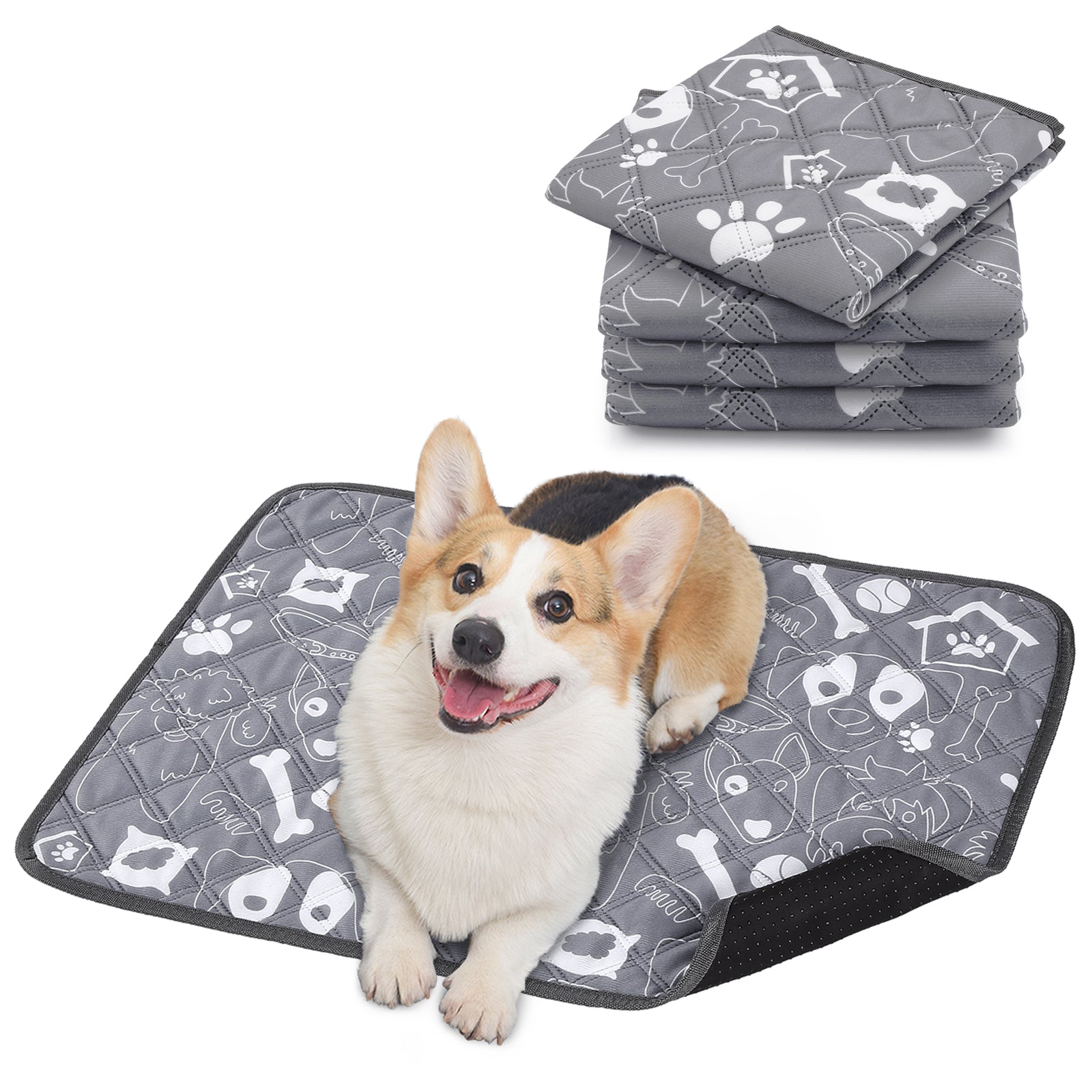 Dog Bed Puppy Sleeping On Pee Pad Puppy Pads How To Stop A