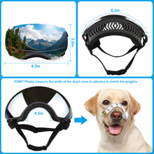 Lade das Bild in den Galerie-Viewer, Ownpets Magnetic Design Dog Goggles Hundesonnenbrille, für mittelgroße und große Hunde, Schwarz 
