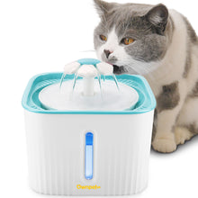 Load image into Gallery viewer, Ownpets Cat Water Fountain 85oz/2.5L Automatic Pet Fountain  Dog Drinking Water Dispenser with LED Light and 2PCS Carbon Filters

