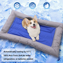 Cargar imagen en el visor de la galería, Ownpets Dog Cooling Bed Large Soft Memory Foam Dog Cooling Mat Durable Pet Self Cooling Gel Pad Bed ,Size 35x22inch
