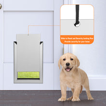 Load image into Gallery viewer, 087 Ownpets Small Aluminum Metal Pet Door with Magnetic Flap, 6.6 x 9.53
