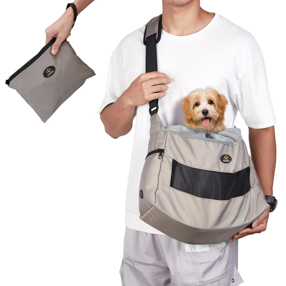Ownpets Foldable Pet Sling Carrier, Dog Cat Sling, Fit 6-12 lbs
