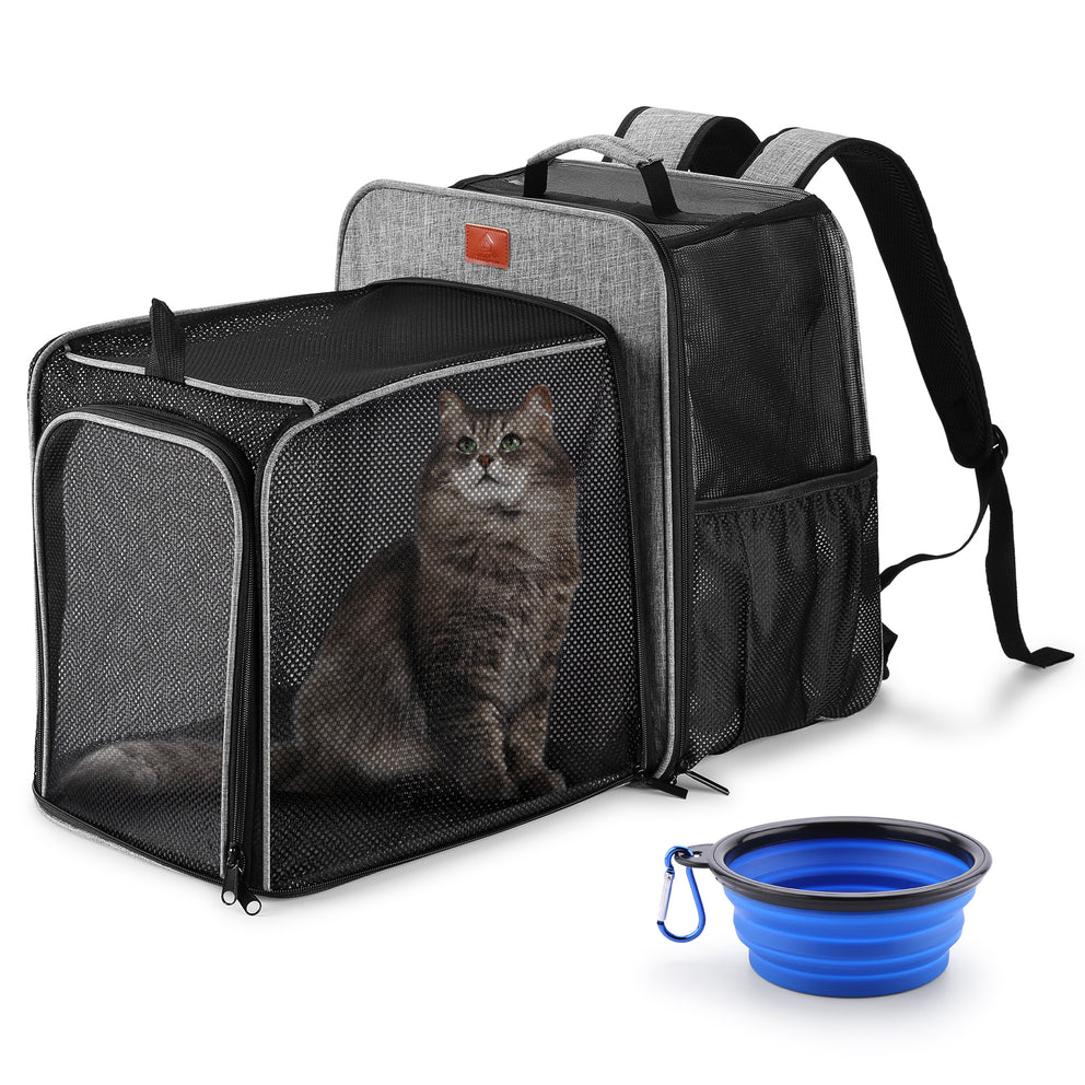 Ownpets Cat Expandable Larger Backpack Carrier