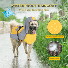 Carica l&#39;immagine nel visualizzatore di Gallery, Ownpets Foldable Dog Raincoat with Reflective Straps, Size XL
