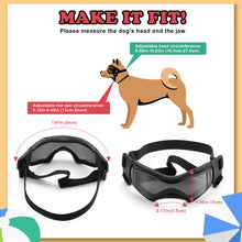 Cargar imagen en el visor de la galería, 197 Ownpets Dog Goggles Dog Sunglasses, for Small and Medium Dogs, Black
