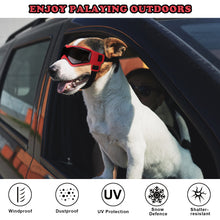 Charger l&#39;image dans la galerie, Ownpets Dog Goggles Lunettes de soleil pour chien pour petits et moyens chiens Rouge
