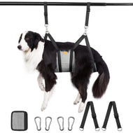 Hamac de toilettage pour animaux de compagnie Ownpets, hamac de toilettage pour chien respirant avec mousquetons, harnais de toilettage pour animaux de compagnie pour le toilettage, la coupe des ongles et plus encore (M)