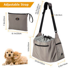 Cargar imagen en el visor de la galería, Ownpets Foldable Pet Sling Carrier, Dog Cat Sling, Fit 6-12 lbs
